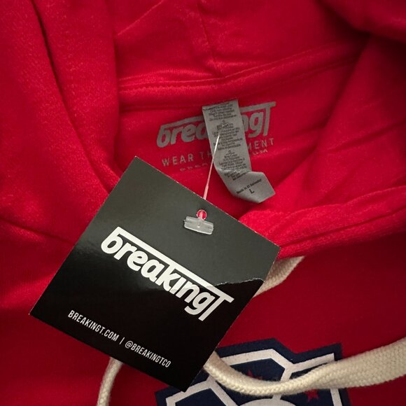 BREAKINGT (L) Four Hours of Hell Phillies Hoodie Red October CBP  Postseason MLB - Picture 9 of 9